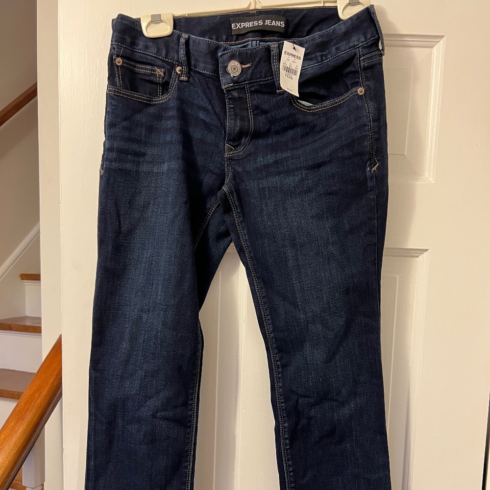 NWT Express Stella Cut Skinny Low-rise Dark Jeans Size 6